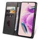 RMPACK Xiaomi Redmi Note 12S 4G Notesz Tok Business Series V2 Kitámasztható Bankkártyatartóval Fekete