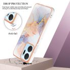 RMPACK Honor X7a Szilikon Tok Marble RMPACK Style Márvány Mintázattal Milky A02