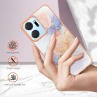 RMPACK Honor X7a Szilikon Tok Marble RMPACK Style Márvány Mintázattal Milky A02