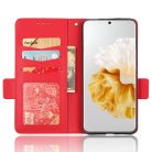 RMPACK Huawei P60/P60 Pro Notesz Tok Business Series V3 Kitámasztható Kártyatartóval Piros