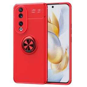   RMPACK Honor 90 5G Tok Kitámasztható - Gyűrűs - Mágneses Ring Series Metal Piros