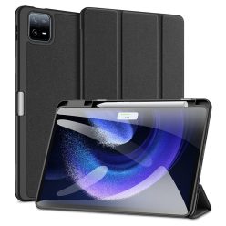   RMPACK Xiaomi Pad 6 / Pad 6 Pro Notesz Tok DUX DUCIS Domo Series Kitámasztható 2in1 PU+TPU SmartCover Fekete