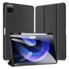 RMPACK Xiaomi Pad 6 / Pad 6 Pro Notesz Tok DUX DUCIS Domo Series Kitámasztható 2in1 PU+TPU SmartCover Fekete