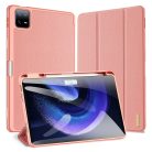 RMPACK Xiaomi Pad 6 / Pad 6 Pro Notesz Tok DUX DUCIS Domo Series Kitámasztható 2in1 PU+TPU SmartCover Rózsaszín