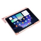 RMPACK Xiaomi Pad 6 Pro / Pad 6 Tok Notesz Kitámasztható Tri-Fold Series + Smart Pen Ceruza Tartóval Rózsaszín