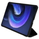 RMPACK Xiaomi Pad 6 Pro / Pad 6 Tok Notesz Kitámasztható Tri-Fold Honeycomb Series Fekete