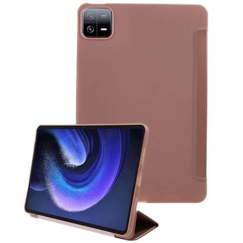 RMPACK Xiaomi Pad 6 Pro / Pad 6 Tok Notesz Kitámasztható Tri-Fold Honeycomb Series Rózsaarany