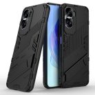 RMPACK Honor 90 Lite Tok Ütésállókivitel Kitámasztható PC + TPU 2in1 Anti-Drop Series Kameralencse védelemmel Fekete