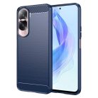 RMPACK Honor 90 Lite Szilikon Tok Ütésállókivitel Karbon Mintázattal Sötétkék