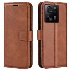   RMPACK Xiaomi 13T / 13T Pro Notesz Tok Business Series V2 Kitámasztható Bankkártyatartóval Barna