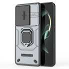 RMPACK Xiaomi 13T / 13T Pro Ütésálló Tok FUTURE Armor Slide - Gyűrűs Kitámasztható Szürke