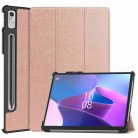 RMPACK Lenovo Tab P11 Pro Gen 2 Tok Tri-Fold Series Notesz Kitámasztható Rózsaarany