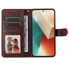 RMPACK Xiaomi Redmi Note 13 5G Notesz Tok Kitámasztható Bankkártya Tartóval Barna