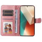 RMPACK Xiaomi Redmi Note 13 5G Notesz Tok Kitámasztható Bankkártya Tartóval Rózsaarany