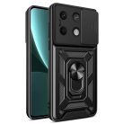 RMPACK Xiaomi Redmi Note 13 5G Ütésálló Tok Camshield Gyűrűs - Ring Style Fekete