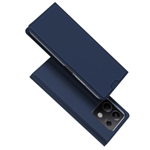 RMPACK Xiaomi Redmi Note 13 5G Notesz Tok Mágneses DUX DUCIS Skin Pro Series Kitámasztható Kártyatartóval Sötétkék