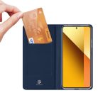 RMPACK Xiaomi Redmi Note 13 5G Notesz Tok Mágneses DUX DUCIS Skin Pro Series Kitámasztható Kártyatartóval Sötétkék