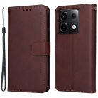 RMPACK Xiaomi Redmi Note 13 Pro 5G Notesz Tok Business Series V2 Kitámasztható Bankkártyatartóval Barna