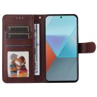 RMPACK Xiaomi Redmi Note 13 Pro 5G Notesz Tok Business Series V2 Kitámasztható Bankkártyatartóval Barna