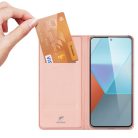 RMPACK Xiaomi Redmi Note 13 Pro 5G Notesz Tok Mágneses DUX DUCIS Skin Pro Series Kitámasztható Kártyatartóval Rózsaarany