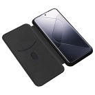 RMPACK Xiaomi 14 Karbon Mintás Notesz Tok Kitámaszható Fekete