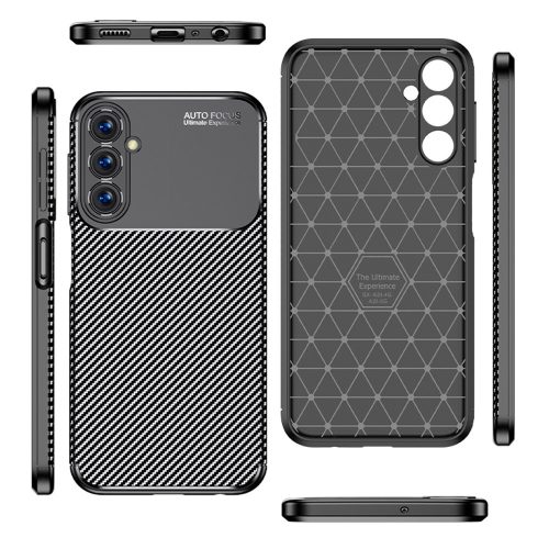 RMPACK Samsung Galaxy A25 5G Tok Szilikon TPU NEW Carbon Fiber - Karbon Minta Fekete