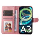 RMPACK Xiaomi Redmi A3 Notesz Tok Business Series V2 Kitámasztható Bankkártyatartóval Rózsaaarany