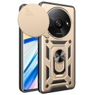 RMPACK Xiaomi Redmi A3 Ütésálló Tok Best Armor Ring Style + Camera Protector Lencsevédelemmel Arany