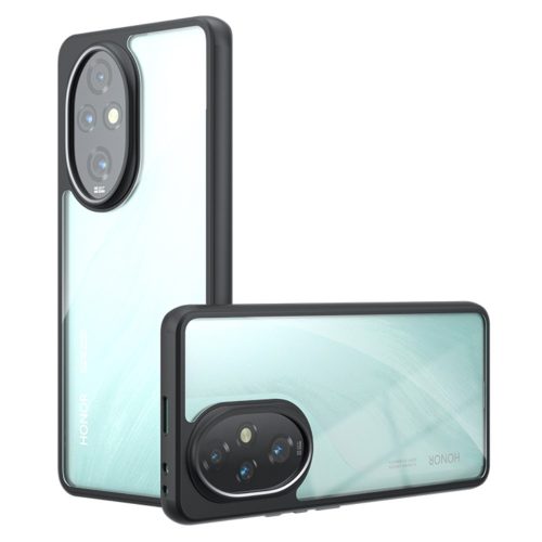 RMPACK Honor 200 Pro 5G Tok Bumper Slider Shockproof Áttetsző-Fekete