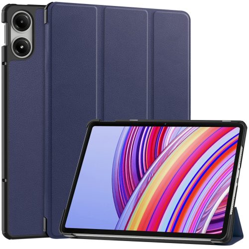 RMPACK Xiaomi Redmi Pad Pro Tok Tri-Fold Series Notesz Kitámasztható - Aktív AutoWake Funkcióval  Kék