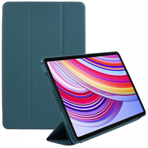 RMPACK Xiaomi Redmi Pad Pro Tok Tri-Fold Silicone Style - Kitámasztható - Szilikonkerettel Zöld