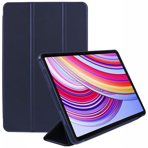 RMPACK Xiaomi Redmi Pad Pro Tok Tri-Fold Silicone Style - Kitámasztható - Szilikonkerettel Sötétkék