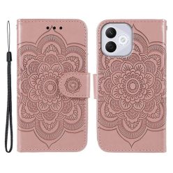   RMPACK Honor 400 Lite 5G Notesz Tok Mandala Mintás Kitámasztható - Kártyatartó Rózsaarany
