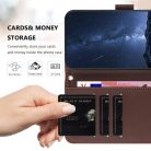 RMPACK Honor 400 Lite 5G Tok Notesz Kártyatartóval - Kitámasztható Wallet Style Barna
