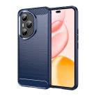 RMPACK Honor 400 Pro 5G Szilikon Tok Carbon Fiber Mintázattal Kék