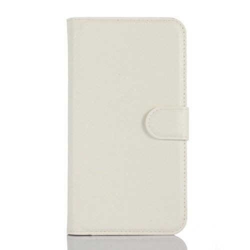 LG K10 Bőrtok Notesz Kártyatartóval Kitámasztható Funkcióval Fehér
