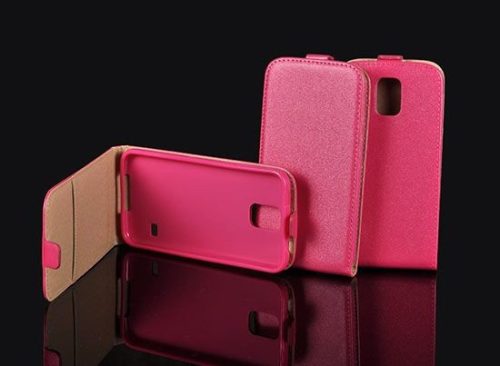LG K10 Flip Tok Bőr Szilikon Belsővel Pink
