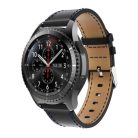 Samsung Gear S3 Classic / Frontier Óraszíj - Pótszíj Valódi Bőr Fekete