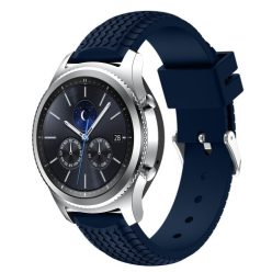   Samsung Gear S3 Classic / Frontier Szilikon Óraszíj - Pótszíj Tyre Style Sötétkék