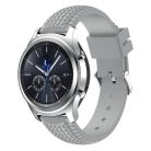 Samsung Gear S3 Classic / Frontier Szilikon Óraszíj - Pótszíj Tyre Style Szürke