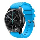 Samsung Gear S3 Frontier / Gear S3 Pótszíj - Óraszíj Trendy Sport Szilikon Világoskék