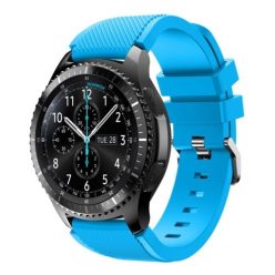   Samsung Gear S3 Frontier / Gear S3 Pótszíj - Óraszíj Trendy Sport Szilikon Világoskék