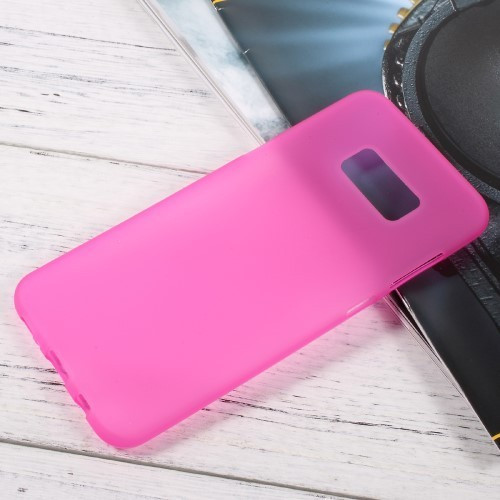 Samsung Galaxy S8 Plus Tok Matt Szilikon TPU FényesKerettel Pink