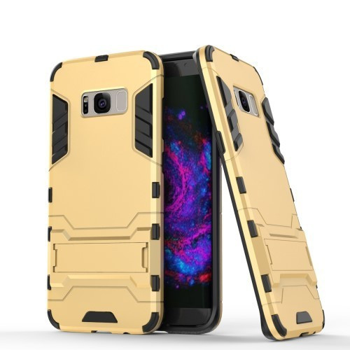 Samsung Galaxy S8+ Armor Tok Ütésálló Kivitel Kitámasztható Arany
